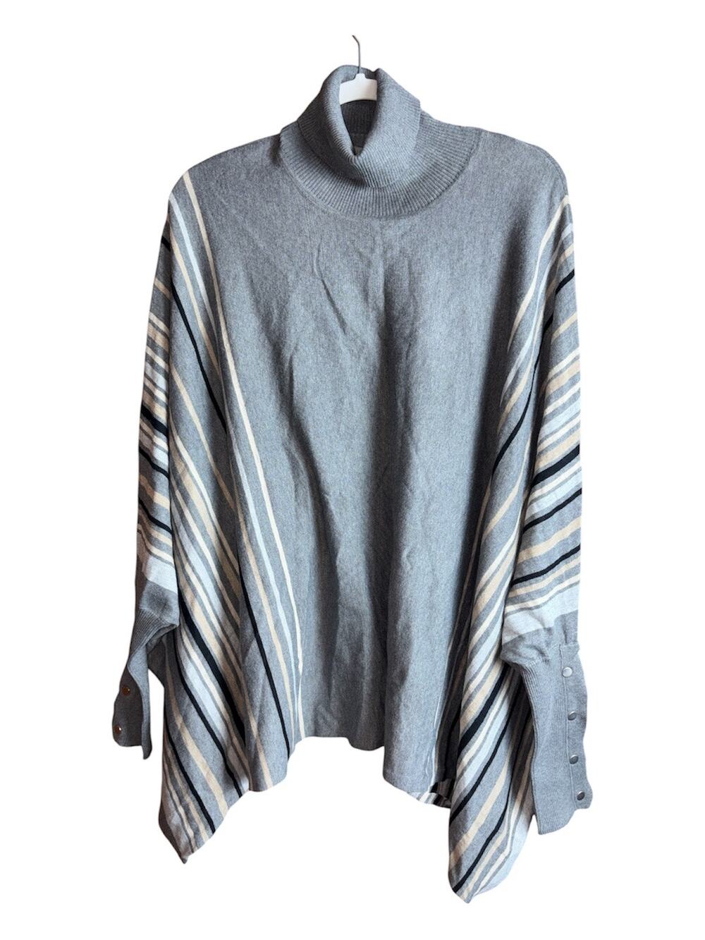 Joseph A. Turtleneck Sweater Poncho Ladies Size XL